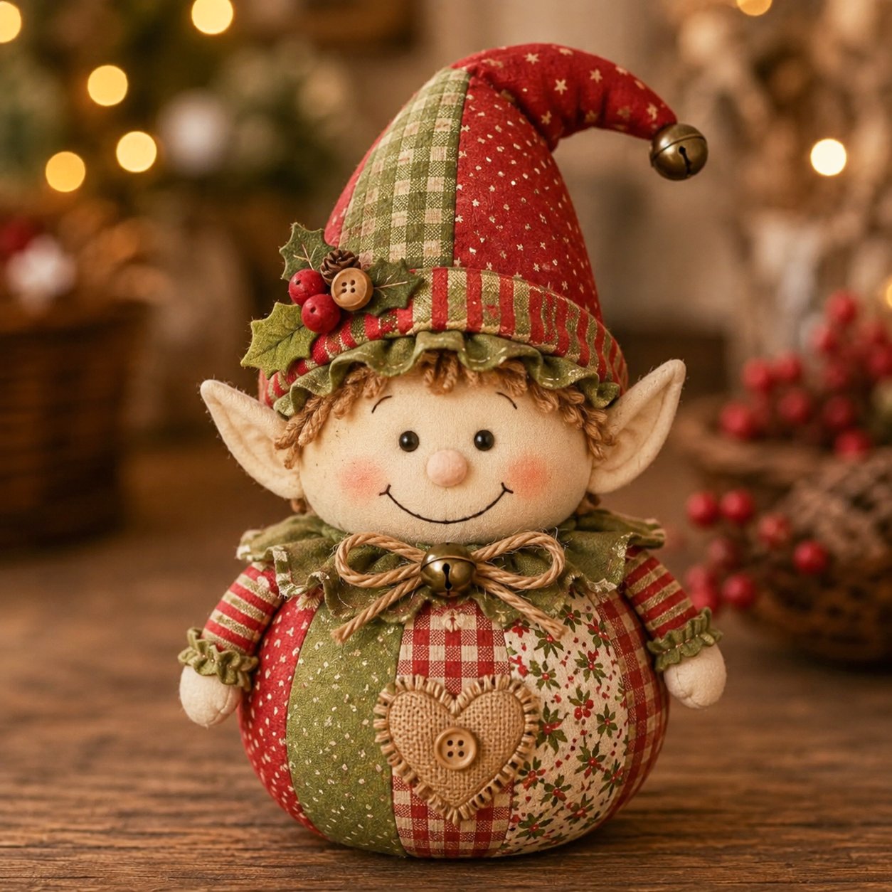 🎁Last Day 49% OFF - 🎄🎅Patchwork Fabric Doll DIY Kit