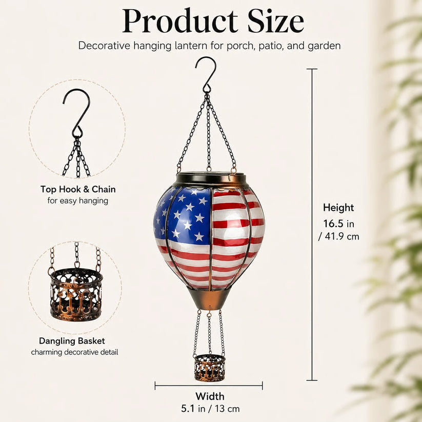 ✨Day Sale 50% OFF🗽250th anniversary solar hot air balloon lantern🦅