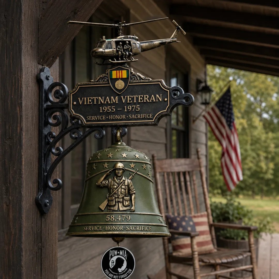 🔥LAST DAY 50% OFF - 🥇 -Vietnam Veteran Tribute Wall Bell