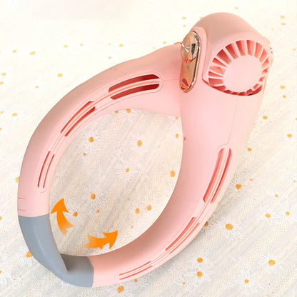 🥳2026 HOT SALE🥳💞50K+ SOLD!🍃 Neck Air Conditioner Fan – Ultra‐quiet, 360° rotating, 3 speeds. Hands‐free cooling, long battery. Summer essential! 😎🌬️