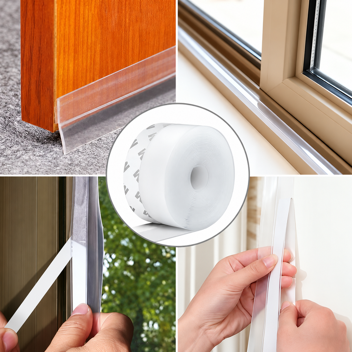 🌡️ 2026 Hot Sale🥳50k+ Sold! 💝self-adhesive Weather Stripping – Wind-proof, Insulates & Easy To Apply 🏠