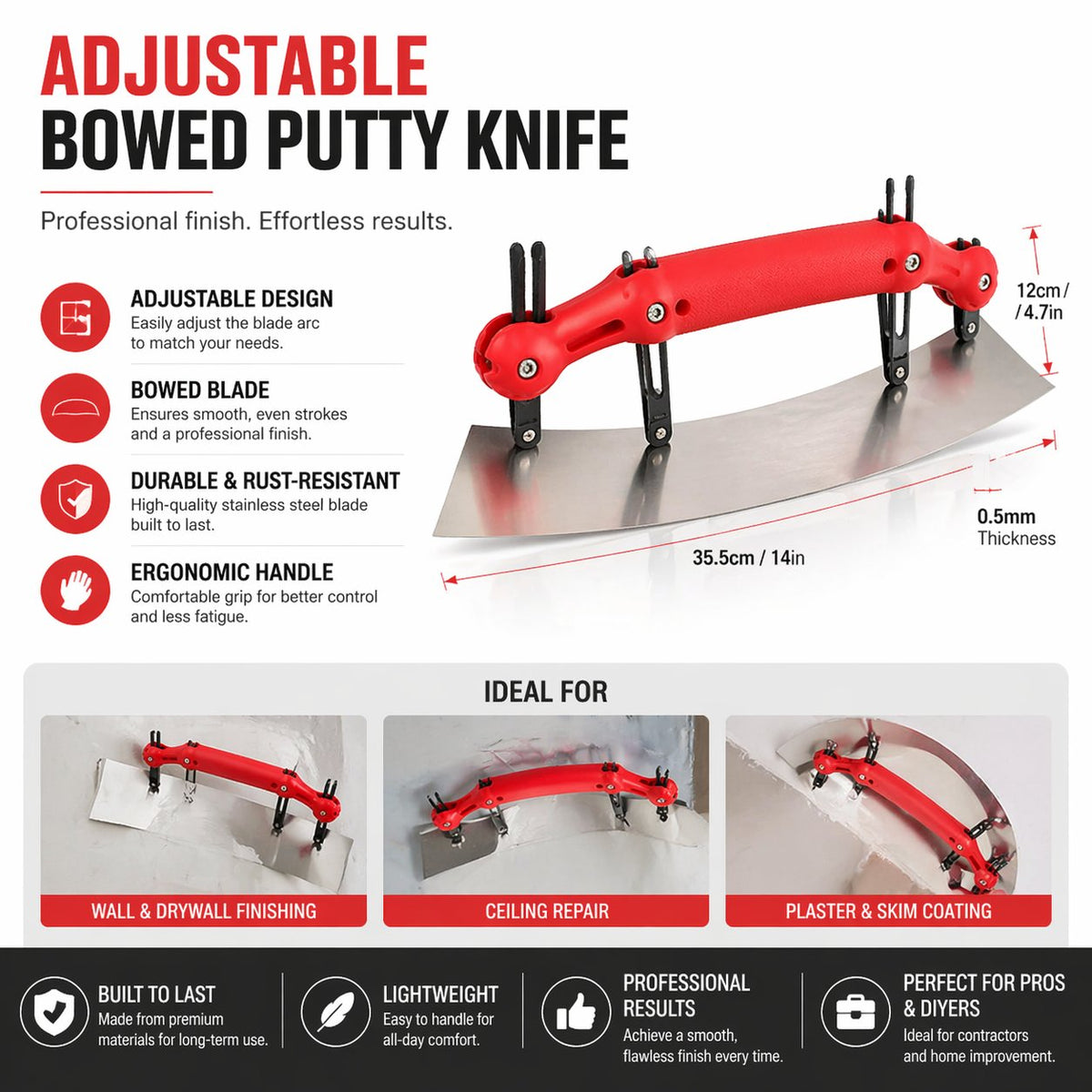 🔥Adjustable Curved Scraper