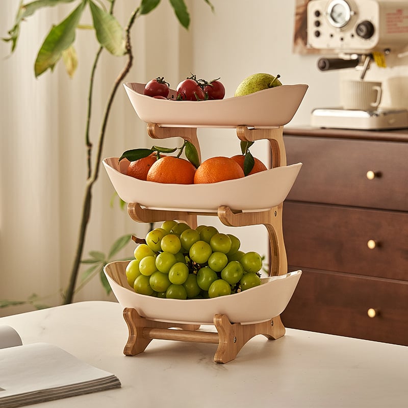 🍓2-Tier / 3-Tier Fruit Basket, Countertop Fruit Bowl(Includes Stand