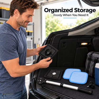Dual Magnetic Car Windshield Cleaner | Streak-Free Auto Glass Cleaning Kit