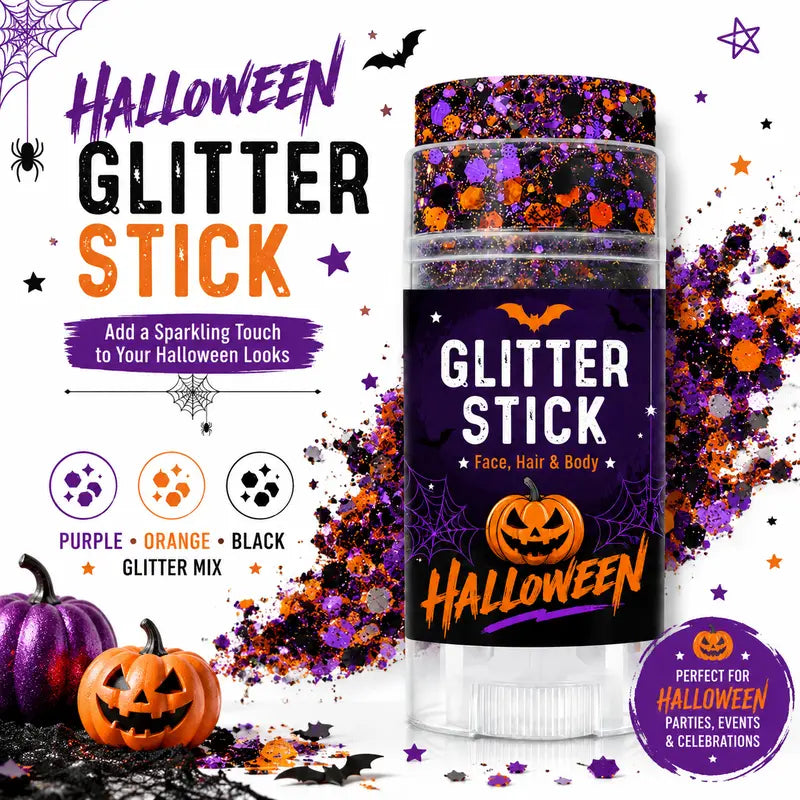 ✨ Halloween Glitter Face Stick – 🎃Add Instant Sparkle to Your Spooky Look