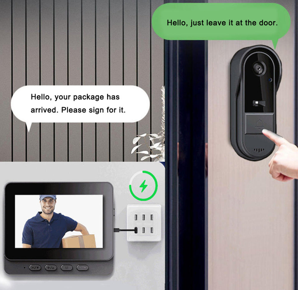 💥X8 WiFi-Free Video Doorbell Kit