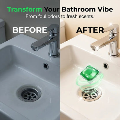 📍🥳2026 HOT SALE🥳💞50K+ SOLD!｜Drain Deodorizer Pods – Bio‑enzyme formula neutralizes smells at the source. Instant fresh scent, no harsh chemicals. Say goodbye to embarrassing odours. 🚰✅