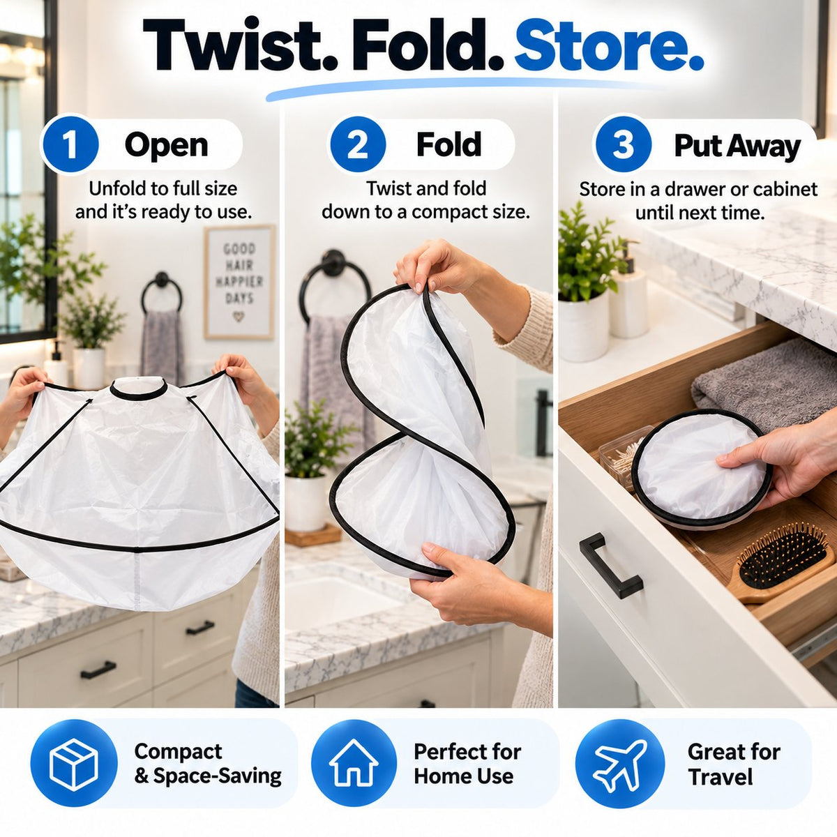 ✂️Portable Waterproof Hair Cutting Cape