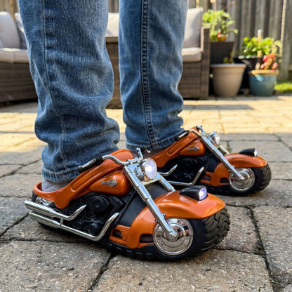 🏍️ Motorcycle Slippers – Ride At Home
