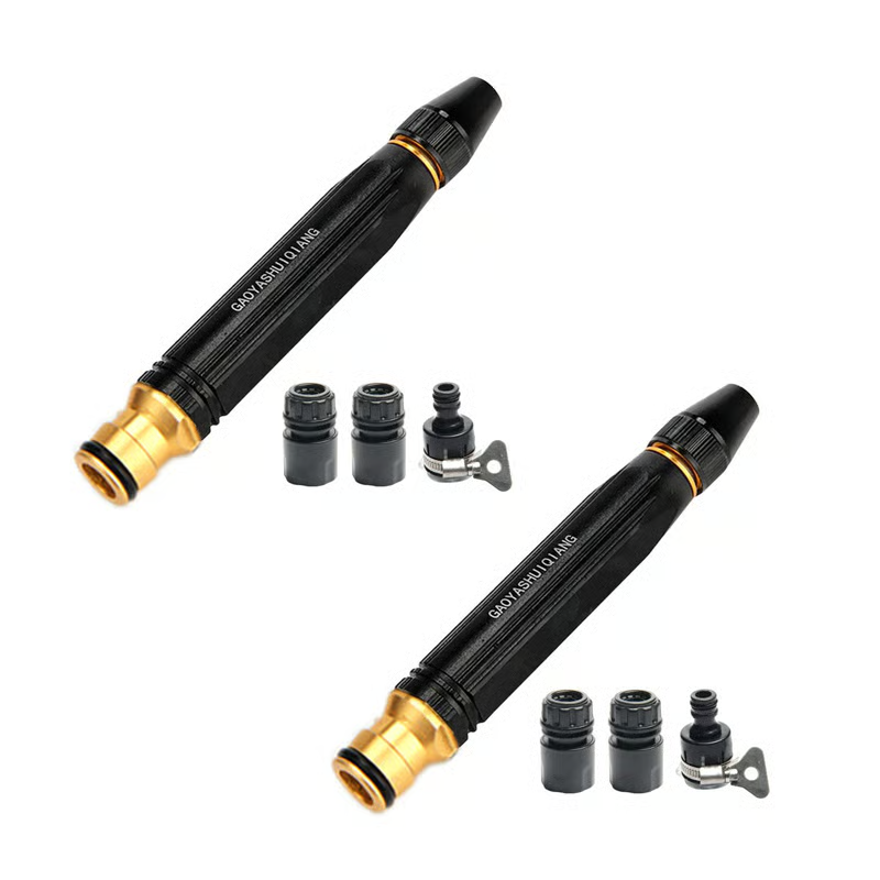 Heavy-Duty Metal Garden Hose Nozzle – 10x Water Pressure, Zero Leaks