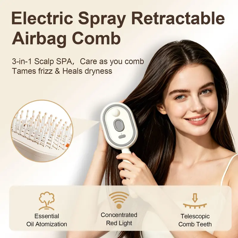✨Day Sale 50% OFF🎉Electric Spray Air Cushion Massage Comb
