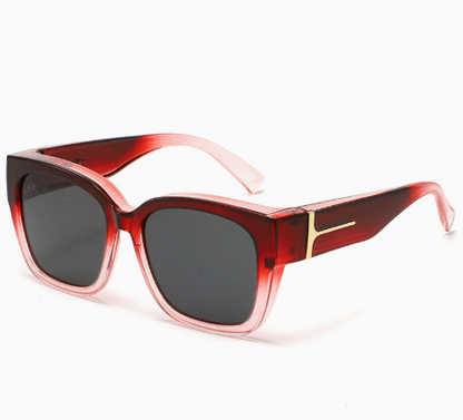 🕶️ Polarized Fit Over Sunglasses for Women – UV400 Protection Floral Frame Wear Over Prescription Glasses