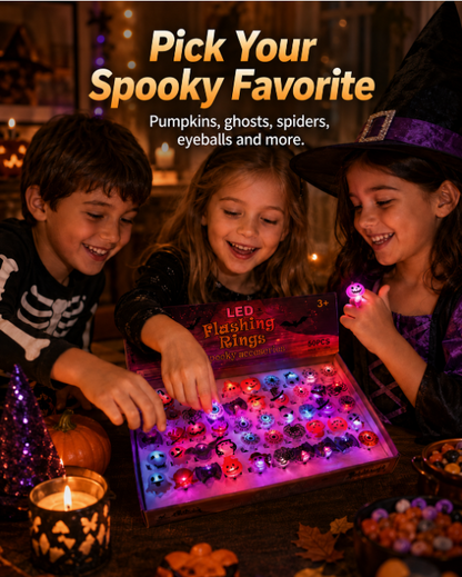 🎁LED Light Halloween Glowing Ring😍 - Set with 50pcs