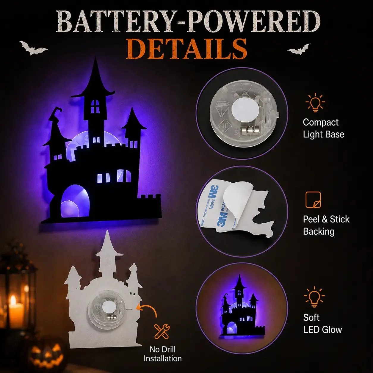 🔥Stick Halloween LED Window Lights