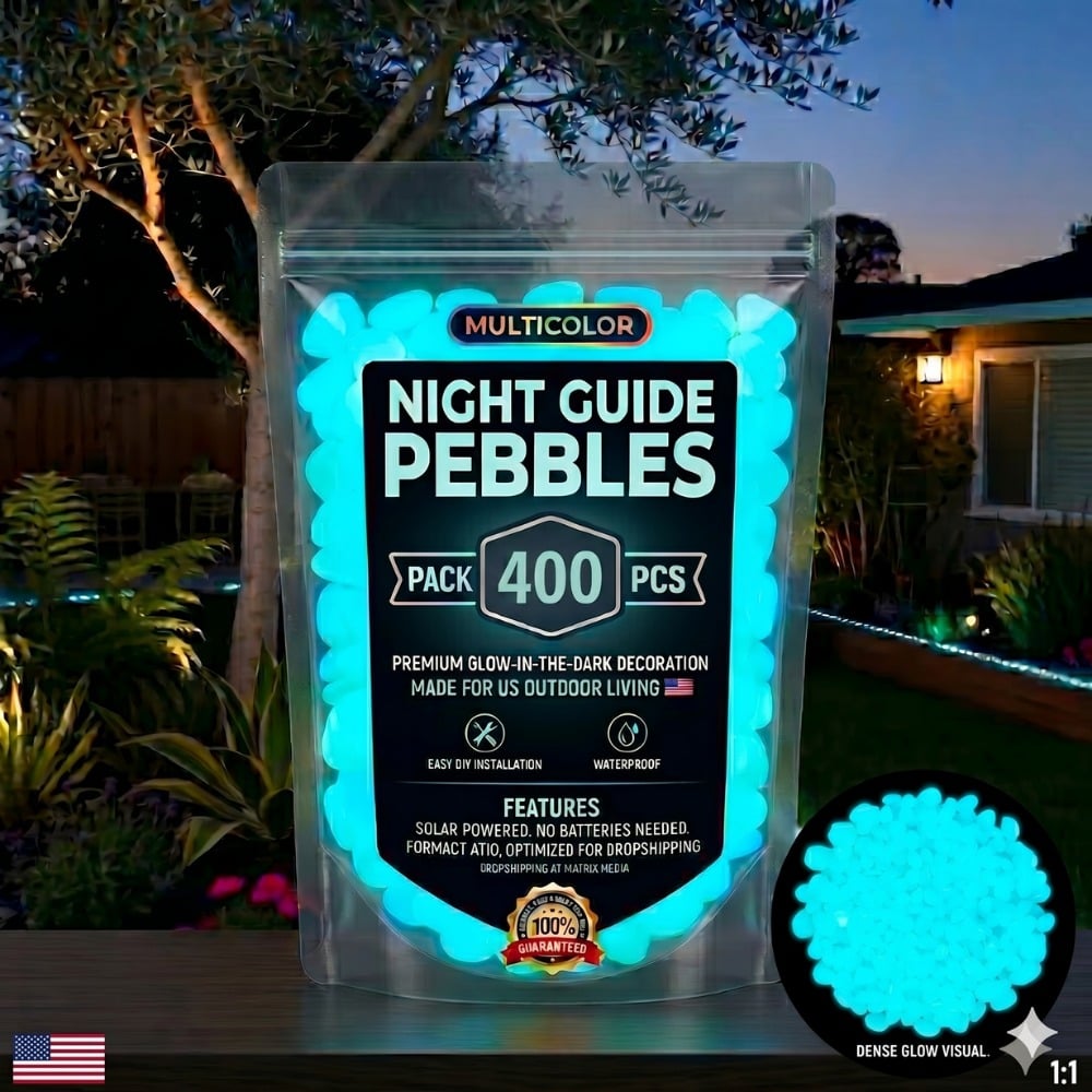 💥LAST DAY SALE 49%OFF💥🌈Colorful Glow-in-the-Dark Garden Stones