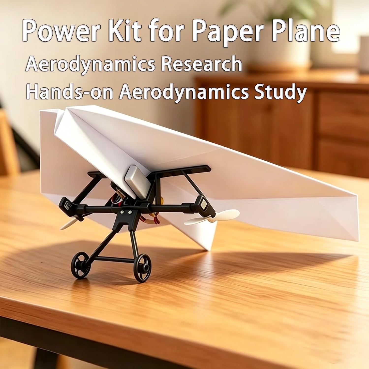 DIY RC Paper Airplane Power Kit with Gyro-Stabilized Remote Control