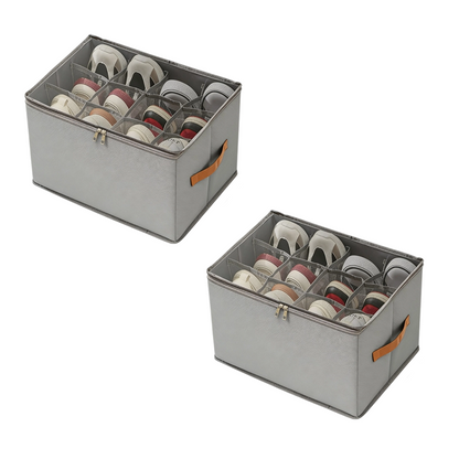 ⏰🔥LIMITED TIME 49% OFF! 👟 Fabric Shoe Organizer Storage Box – Foldable, Large Capacity, Dustproof & Breathable for Closet & Bedroom 🧺✨