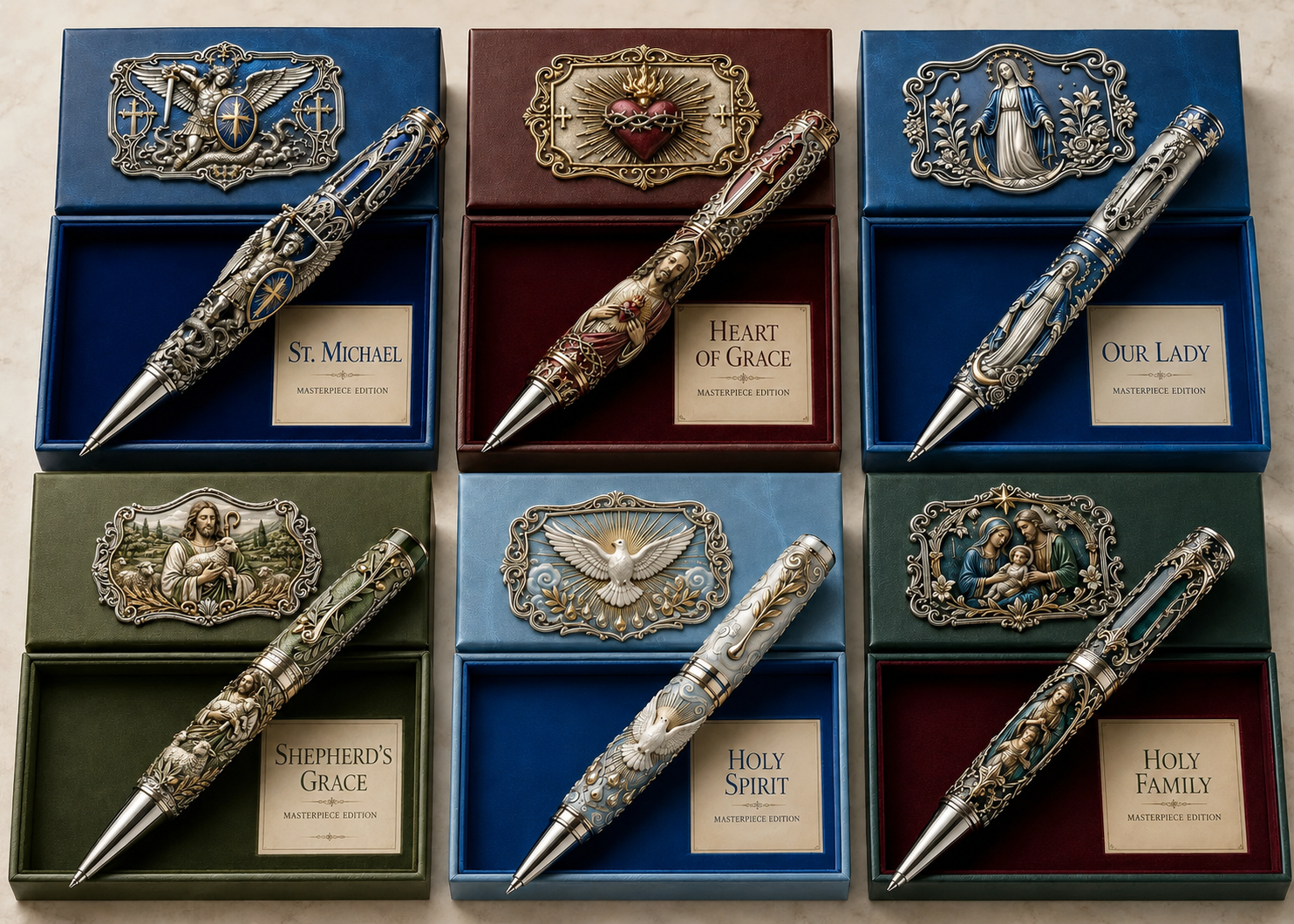 🔥 LAST DAY 49% OFF – ✝️ Sacred Legacy Faith-Inspired Keepsake Pen Collection | 6 Devotional Designs for Prayer Journaling, Bible Study & Meaningful Christian Gifts 🖊️✨