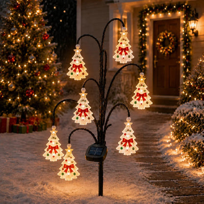 ⏳ Last day 50% OFF– 🎄Solar Santa Stake Lights 5 Styles Outdoor Yard Decor