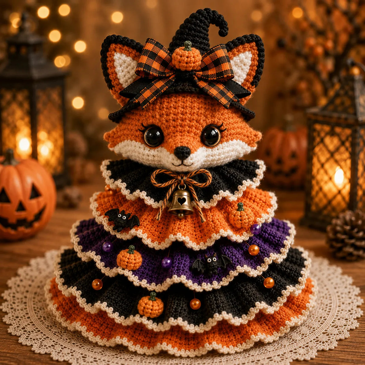 🎃 Halloween Crochet DIY Kit – Create Your Own Spooky Tabletop Decor