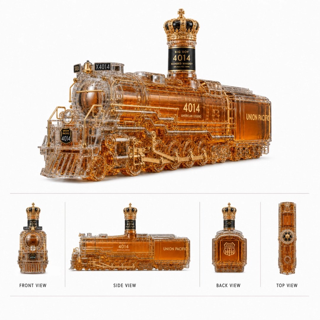 🚂Big Boy 4014 85th Anniversary Locomotive Whiskey Decanter