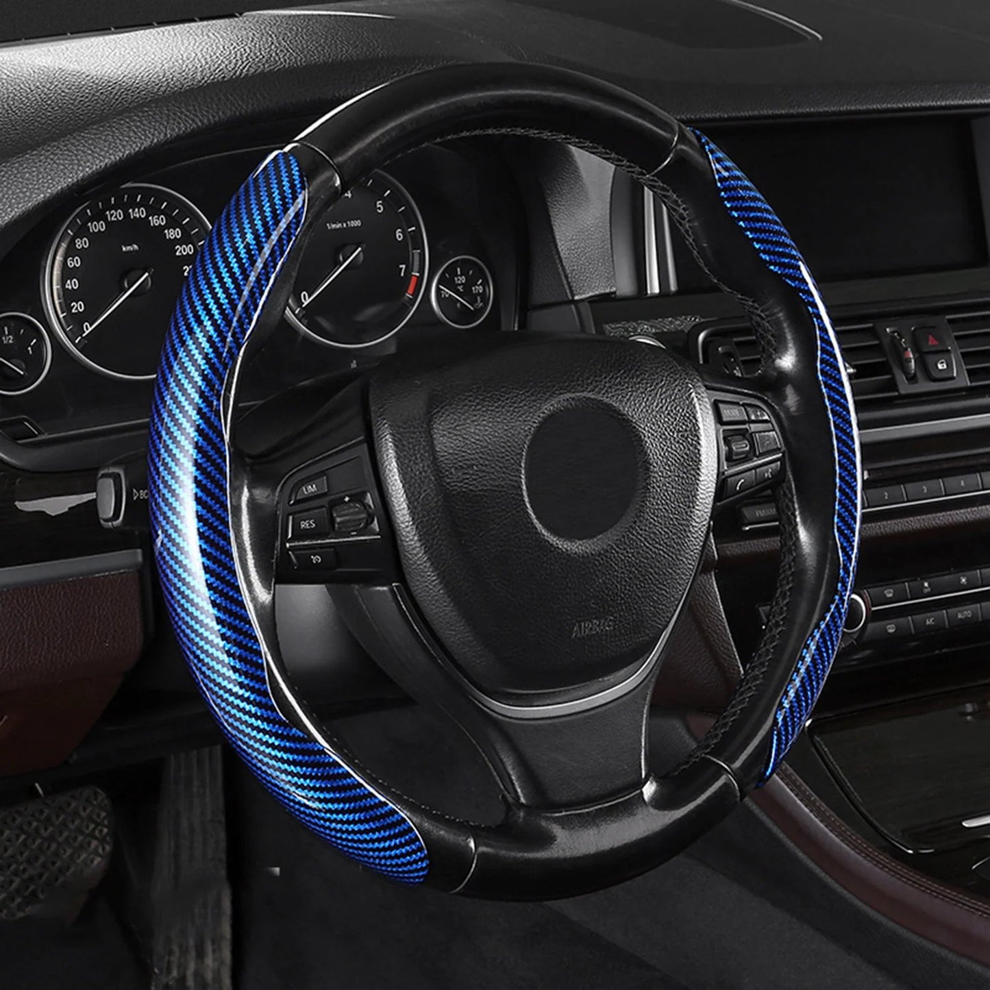 Non-Slip Half Cover Car Steering Wheel Protector | Easy Clip On Installation