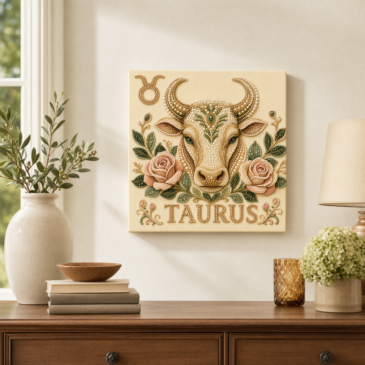 Zodiac Pearl Painting Kit – 12 Unique Signs✨