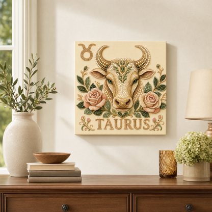 Zodiac Pearl Painting Kit – 12 Unique Signs✨