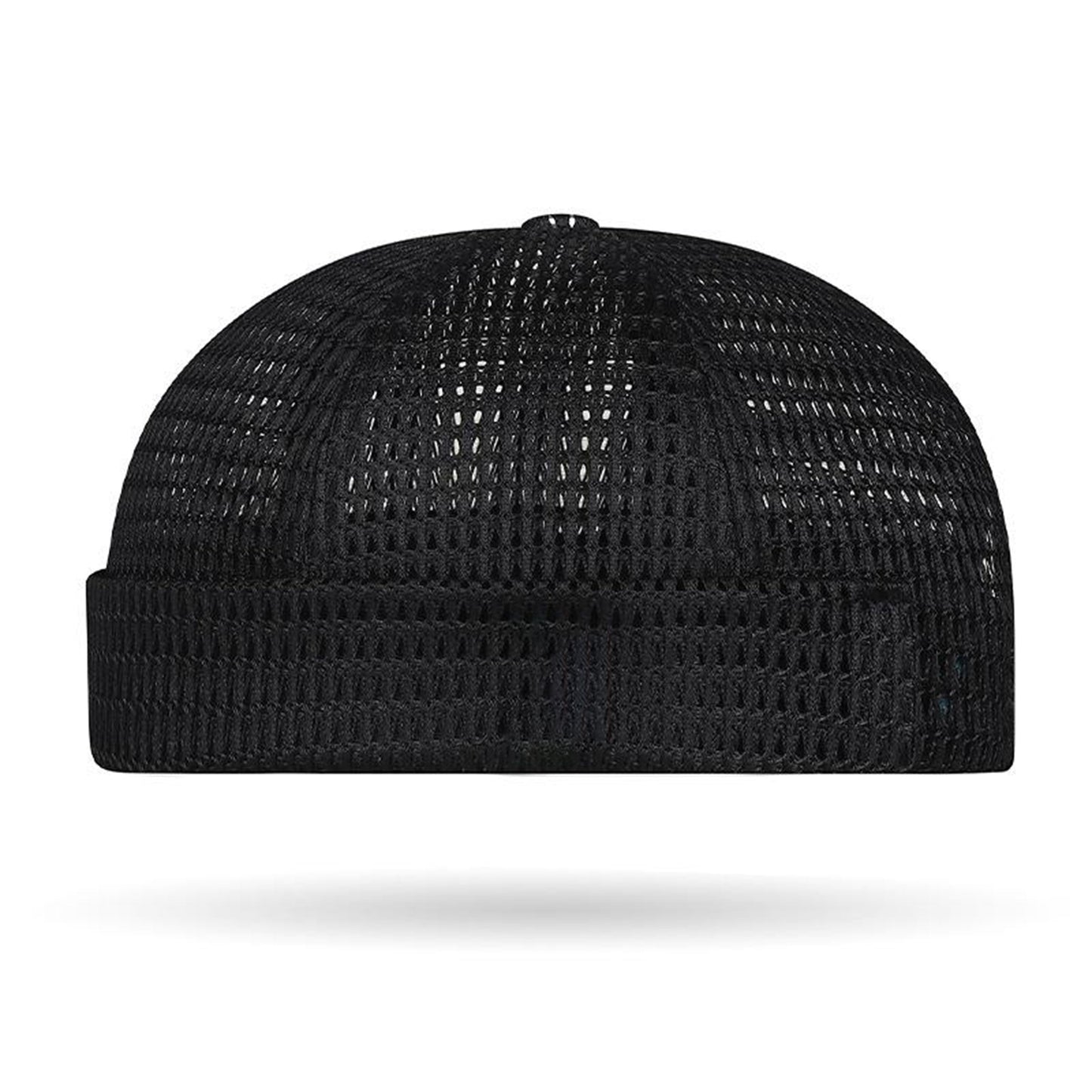 😍Men’s Breathable Brimless Docker Hat – Lightweight Mesh Skull Cap for Summer Outdoor Wear