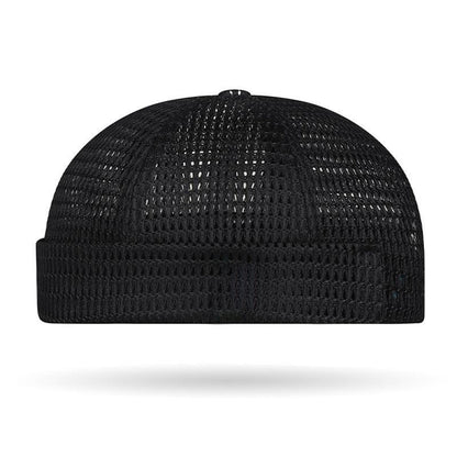 😍Men’s Breathable Brimless Docker Hat – Lightweight Mesh Skull Cap for Summer Outdoor Wear