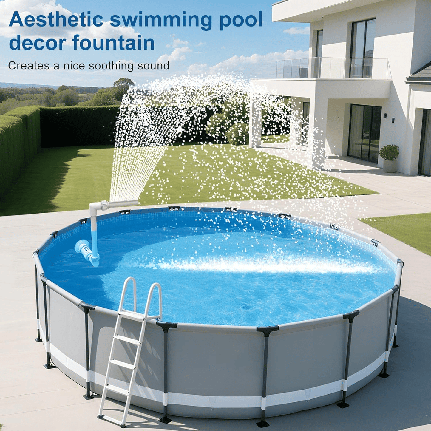 🌊Pool Fountain Waterfall Sprayer – Easy Install Pool Water Feature