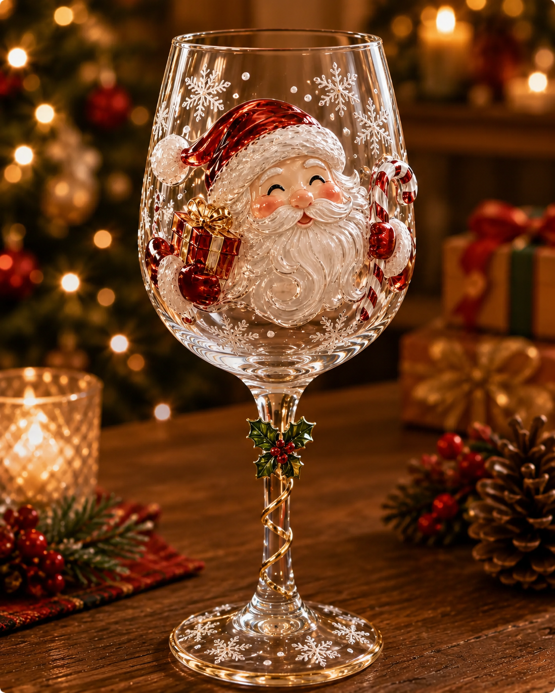 🎄Last day 50% OFF🎁Christmas 3D Wine Glass Collection Gift Box Set✨