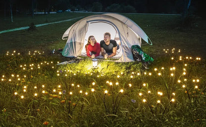 💡Solar Firefly Garden Lights 4/8 Pack – Waterproof Outdoor Stake Lights, 32/64 LED Flickering Firefly Glow Solar Pathway Lights for Yard, Patio & Landscape Decor