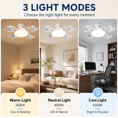 💡🌀 2-in-1 Energy-Saving Fan Light|Cool Air + Soft Light in One