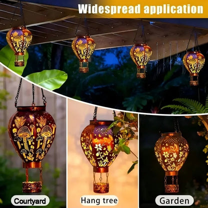 🎁 Solar Hot Air Balloon Hanging Lantern 🎈 A Unique Gift for Garden Lovers