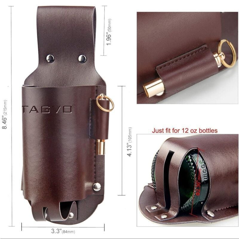 Leather Beer Holster Belt