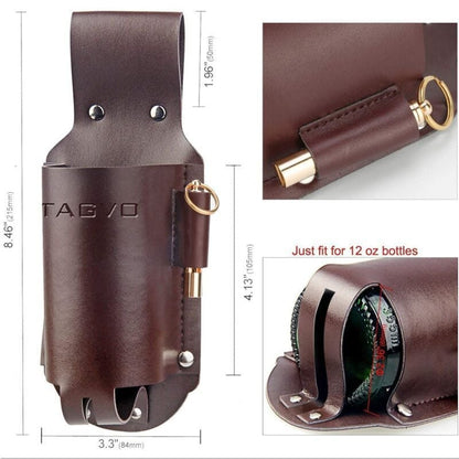 Leather Beer Holster Belt