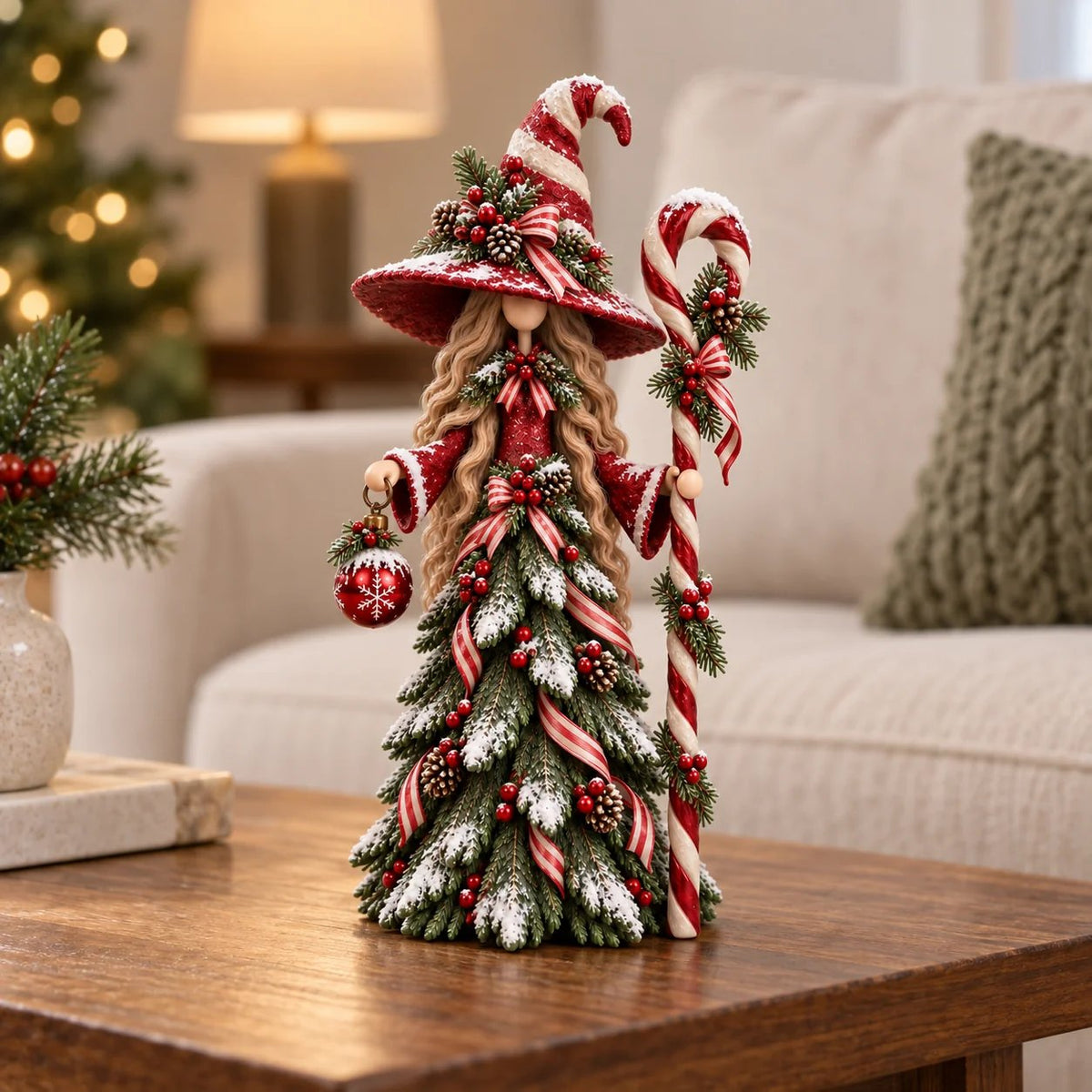 🎄Whimsical Christmas Witch Resin Figurines – Festive Holiday Collectible Decor🧙‍♀️