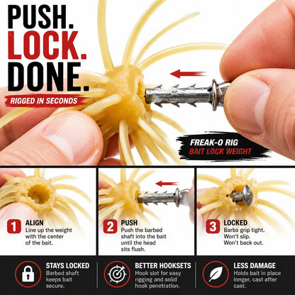 🔥 Freak-O Rig for Urchin-Style Soft Plastics 17mm - 5 Per Package