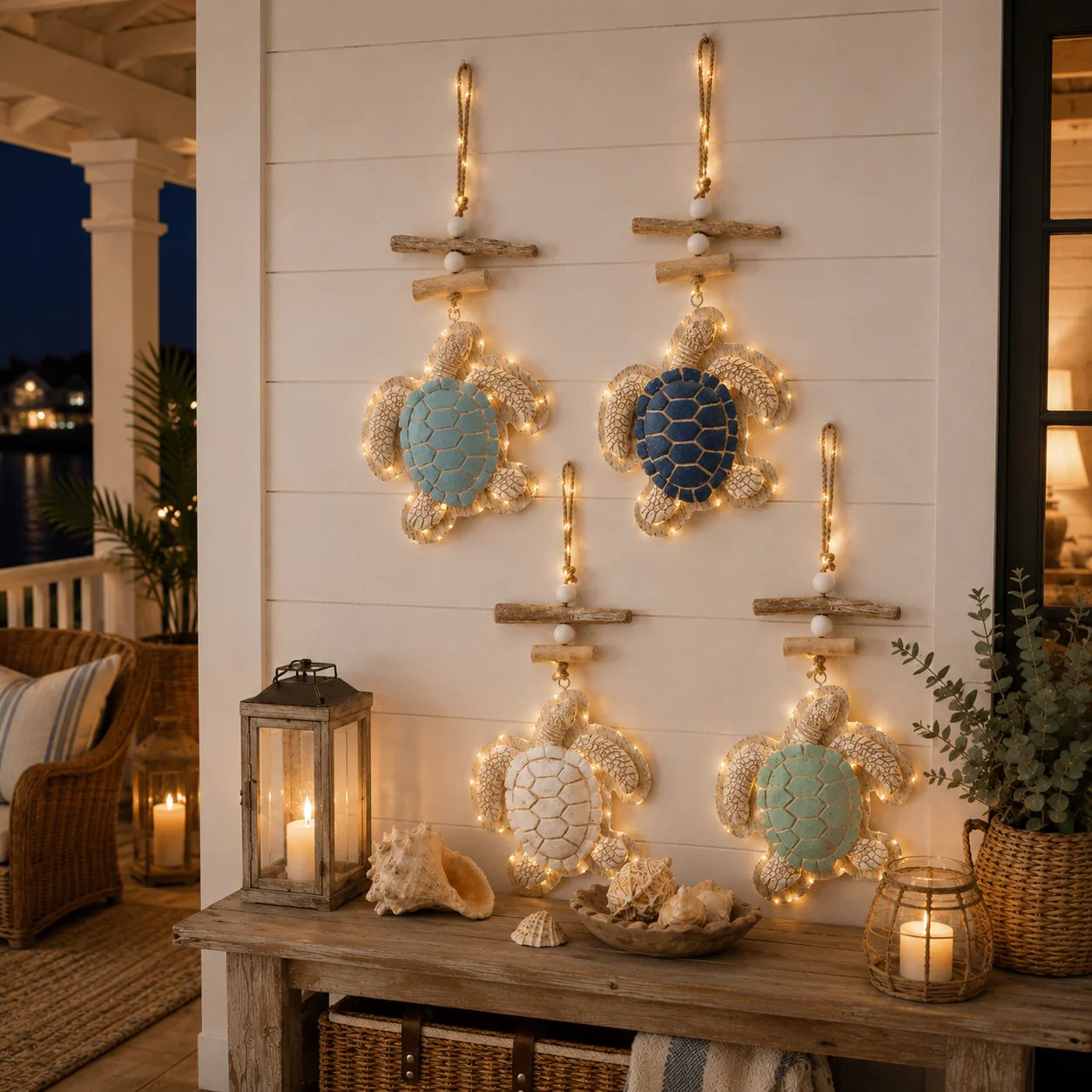 🔥Last Day 49% OFF🔥Glowing Coastal Sea Turtle Wall Art