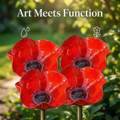 💖🎁Handmade Metal Flower Garden Stake🐦