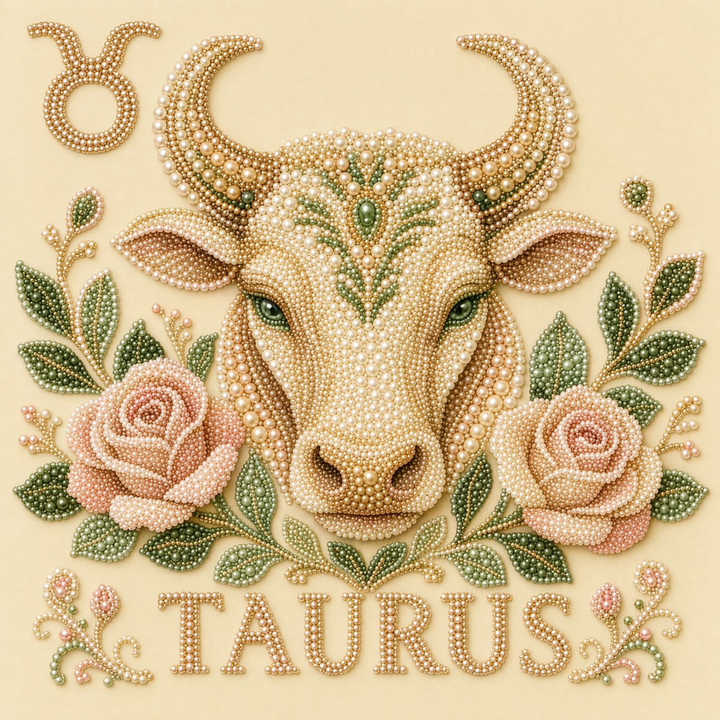 Zodiac Pearl Painting Kit – 12 Unique Signs✨