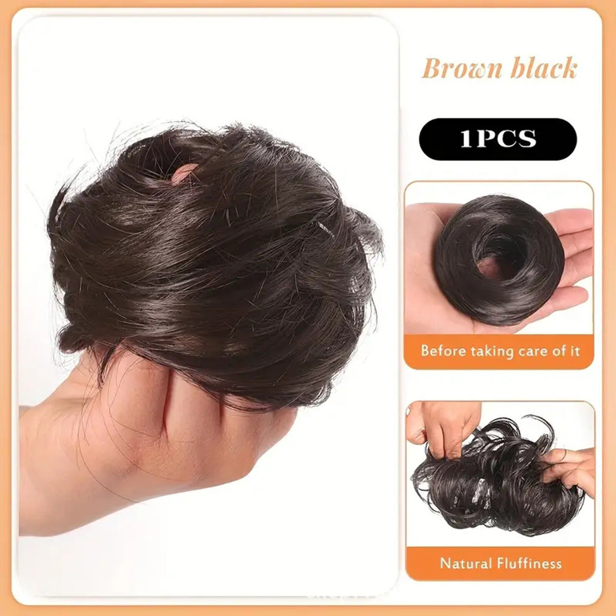 🏆🔥✨ Synthetic Messy Bun Hair Piece for Women, Curly Updo Scrunchie Extension for Instant Volume and a High Crown 💖