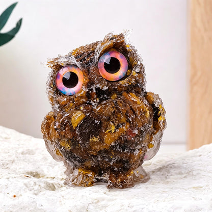 🔥Handmade Natural Crystal Gemstone Owl