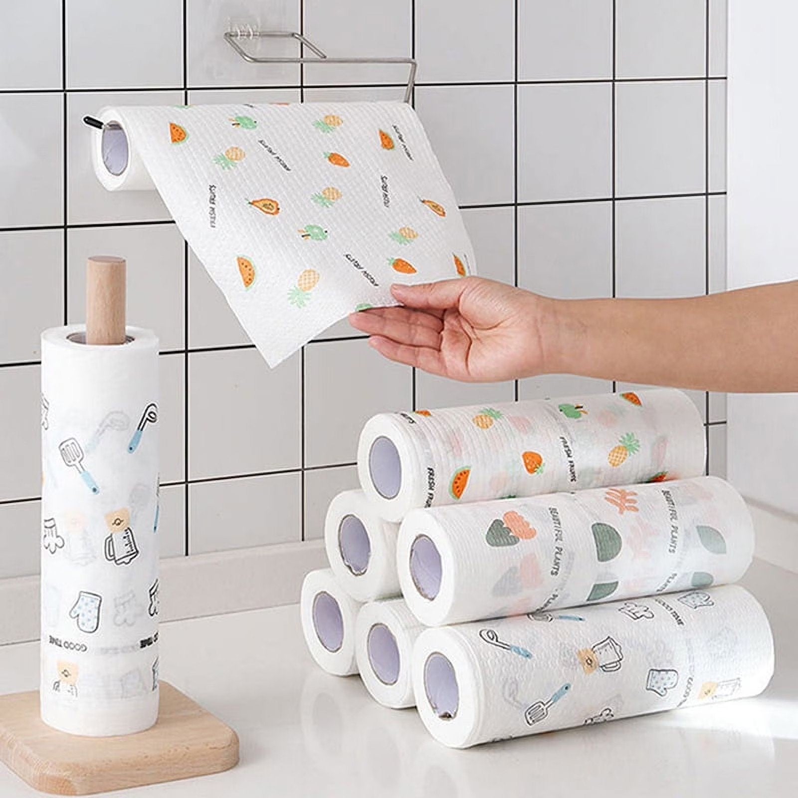 50Pcs Per Roll Reusable Cleaning Lazy Rags