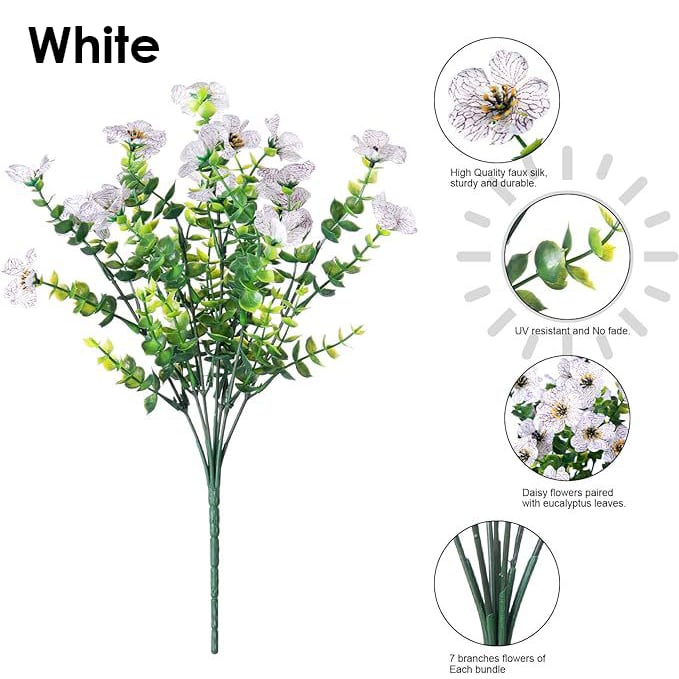 💐Buy More Save More! Artificial Violet Silk Flowers – 6 Colors, Perfect for Home & Wedding Decor
