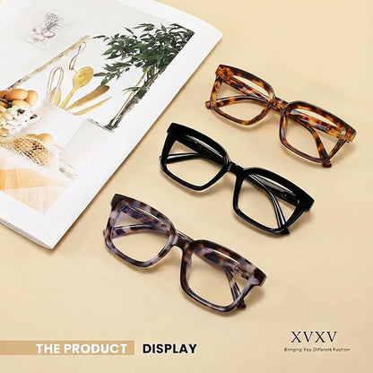 Buy 1 get 3 packs👓Tortoiseshell Reading Glasses – Blue Light Blocking Oversized Square Readers