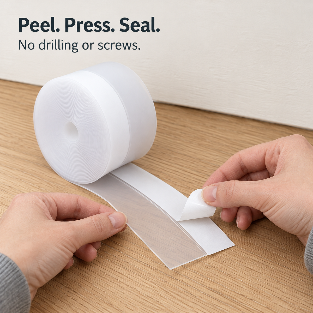 🌡️ 2026 Hot Sale🥳50k+ Sold! 💝self-adhesive Weather Stripping – Wind-proof, Insulates & Easy To Apply 🏠