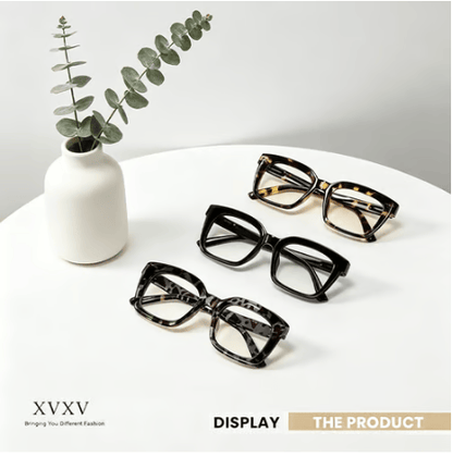 Buy 1 get 3 packs👓Tortoiseshell Reading Glasses – Blue Light Blocking Oversized Square Readers