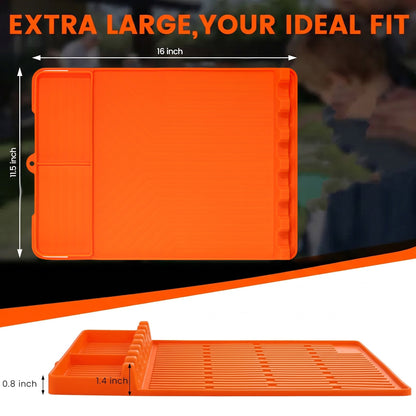 🔥Last Day 49% OFF -🍖Silicone BBQ Side Shelf Mat — Keep Tools Clean & Close